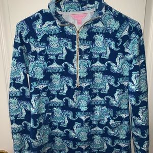Lilly Pulitzer 1/4 zip sweater